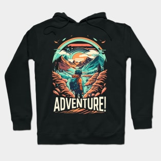 adventure mountains design Hoodie